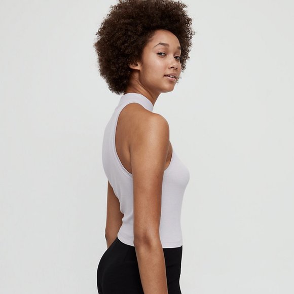 ⚡️3/$50 • Babaton • Pomona Mock Neck Halter Tank Top Sz XXS - Picture 3 of 9